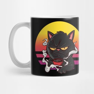 Retro Cat Coffee Mug